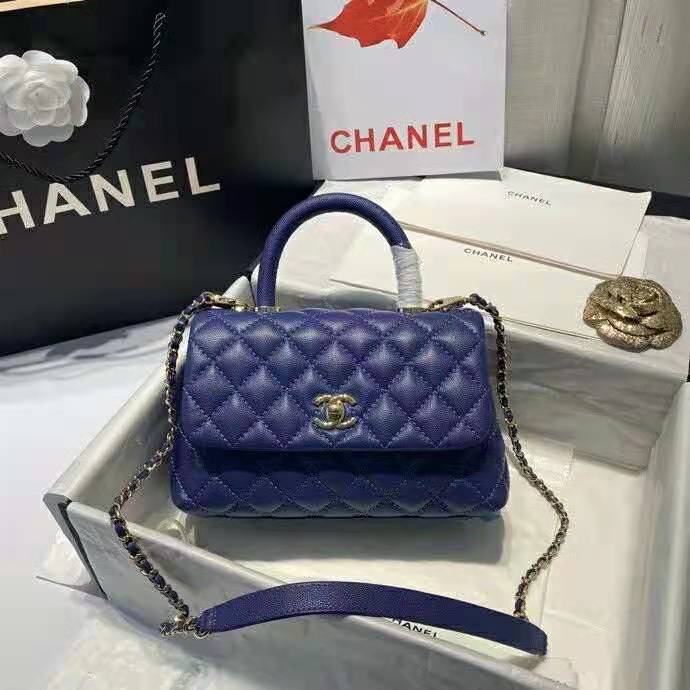 2021 Chanel flap bag with top handle