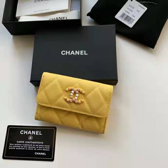 2021 Chanel flap card holder