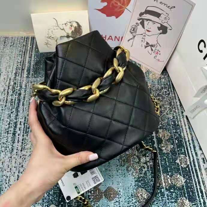 2021 Chanel large drawstring bag