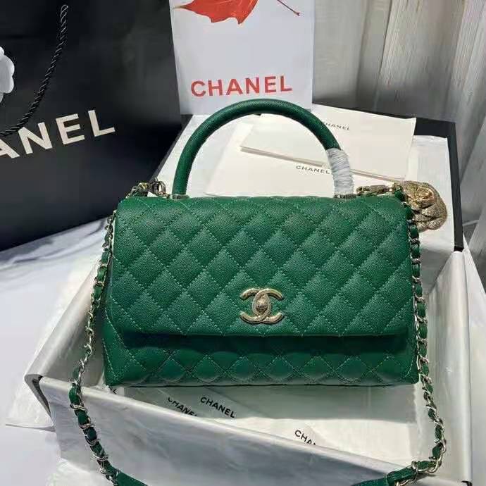 2021 Chanel large flap bag with top handle