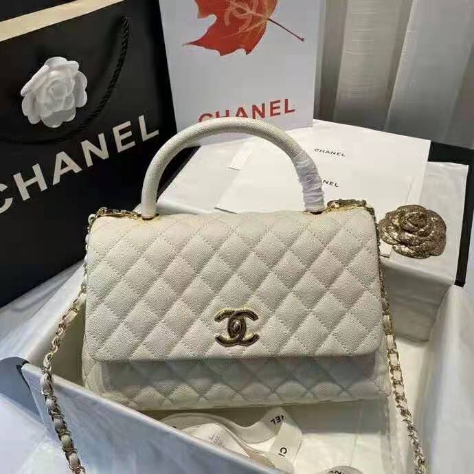 2021 Chanel large flap bag with top handle