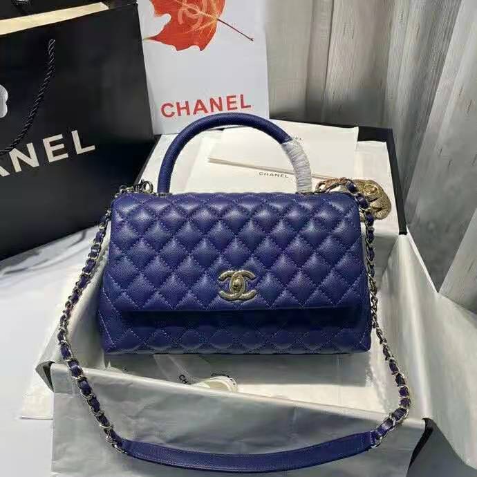 2021 Chanel large flap bag with top handle