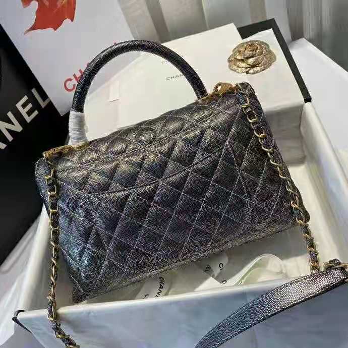 2021 Chanel large flap bag with top handle