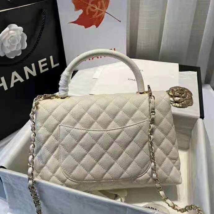 2021 Chanel large flap bag with top handle