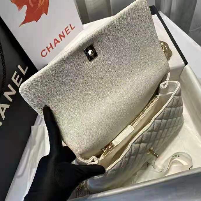 2021 Chanel large flap bag with top handle