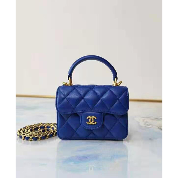 2021 Chanel mini flap bag with top handle