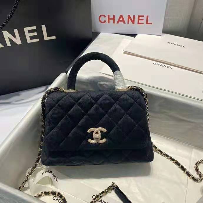 2021 Chanel mini flap bag with top handle