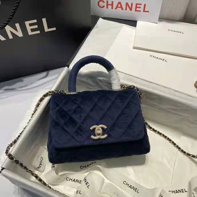 2021 Chanel mini flap bag with top handle