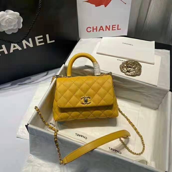 2021 Chanel mini flap bag with top handle