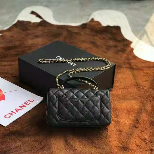 2021 Chanel mini flap bag with top handle