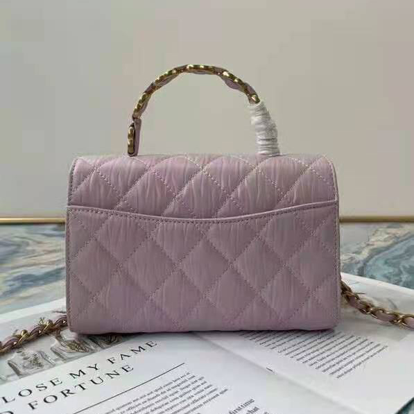 2021 Chanel mini flap bag with top handle