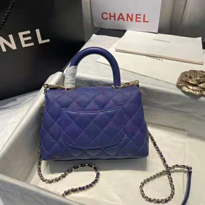 2021 Chanel mini flap bag with top handle