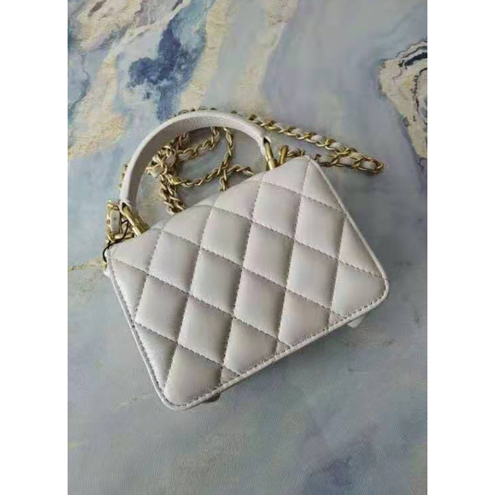 2021 Chanel mini flap bag with top handle