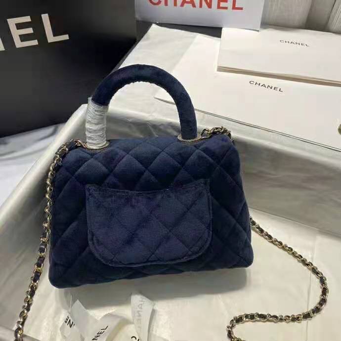 2021 Chanel mini flap bag with top handle