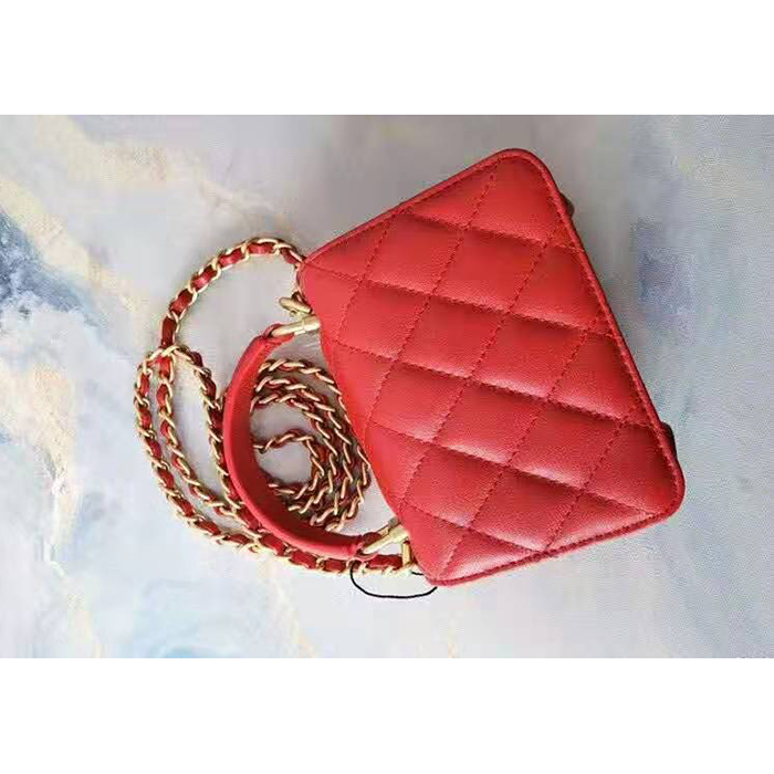 2021 Chanel mini flap bag with top handle