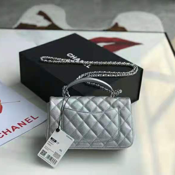 2021 Chanel mini flap bag with top handle