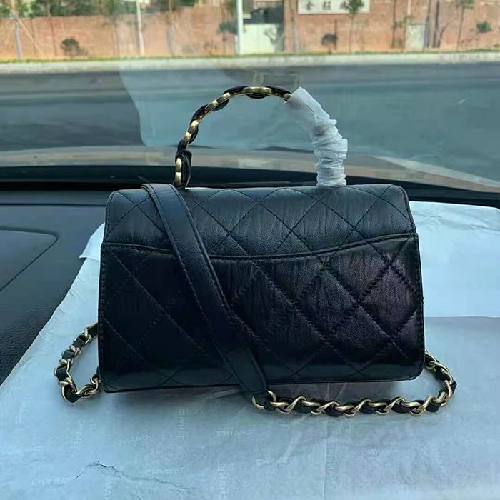 2021 Chanel mini flap bag with top handle