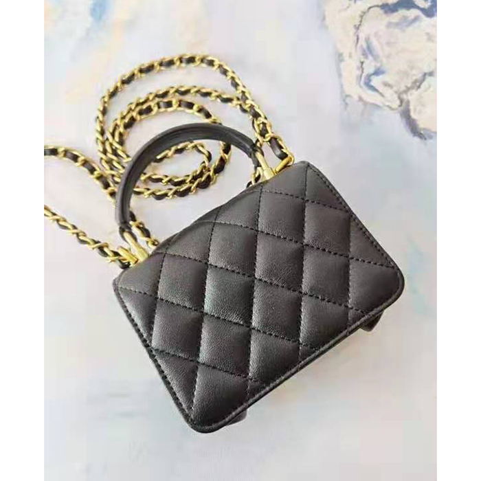 2021 Chanel mini flap bag with top handle