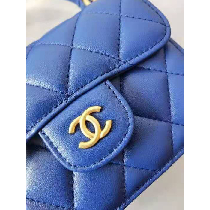 2021 Chanel mini flap bag with top handle