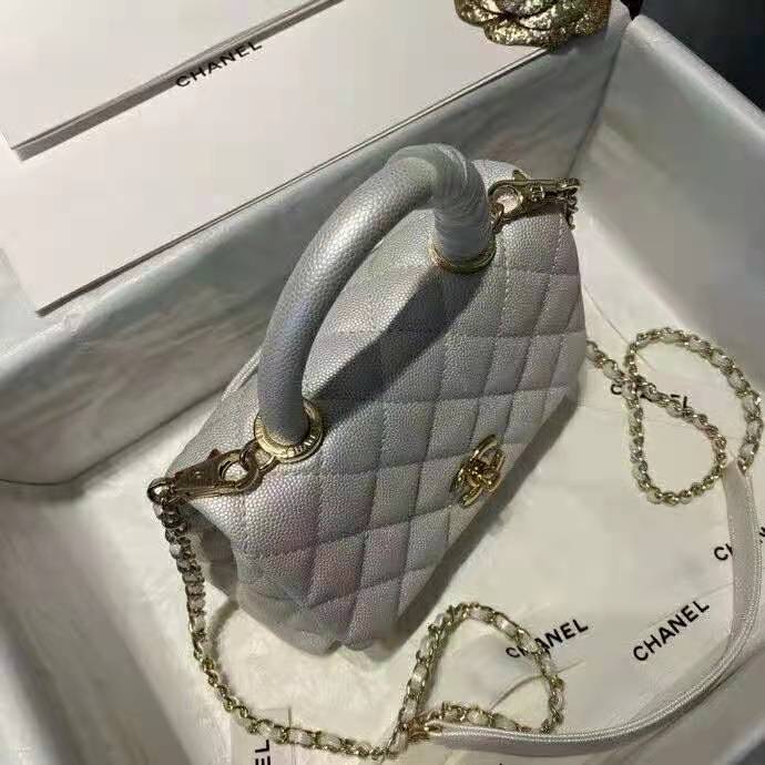 2021 Chanel mini flap bag with top handle