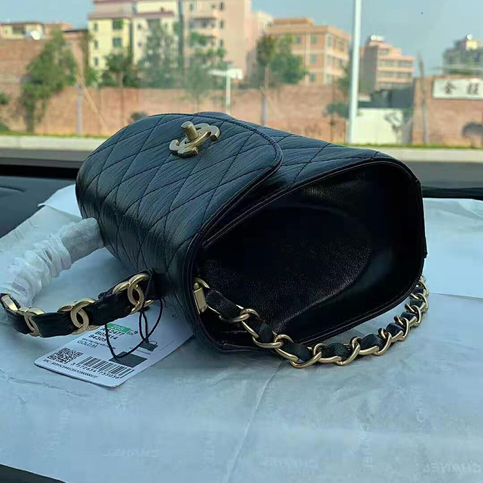 2021 Chanel mini flap bag with top handle