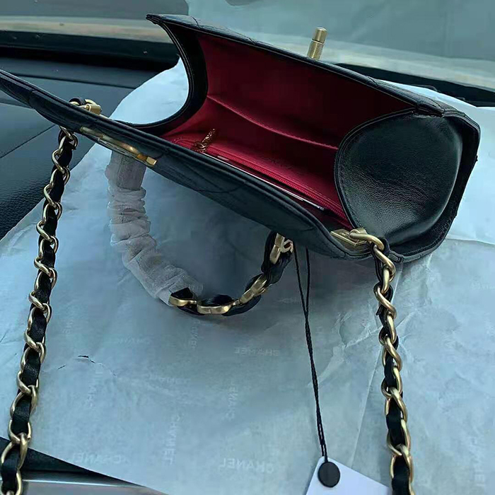 2021 Chanel mini flap bag with top handle