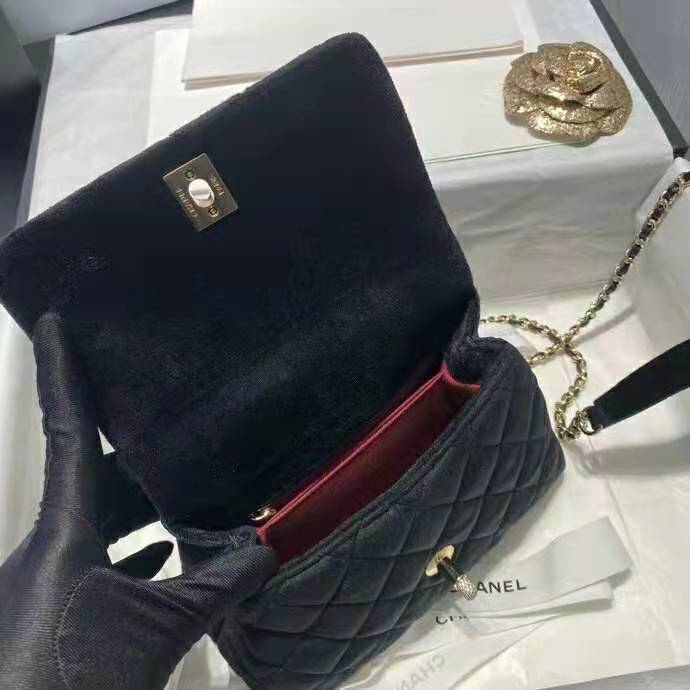 2021 Chanel mini flap bag with top handle