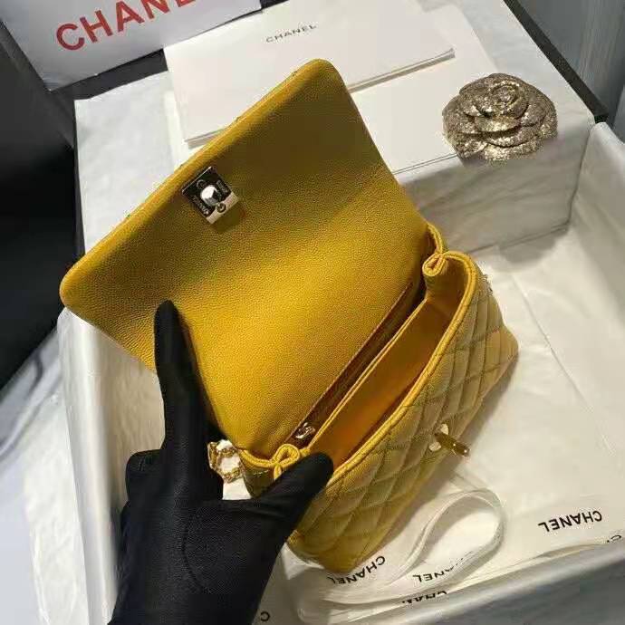 2021 Chanel mini flap bag with top handle