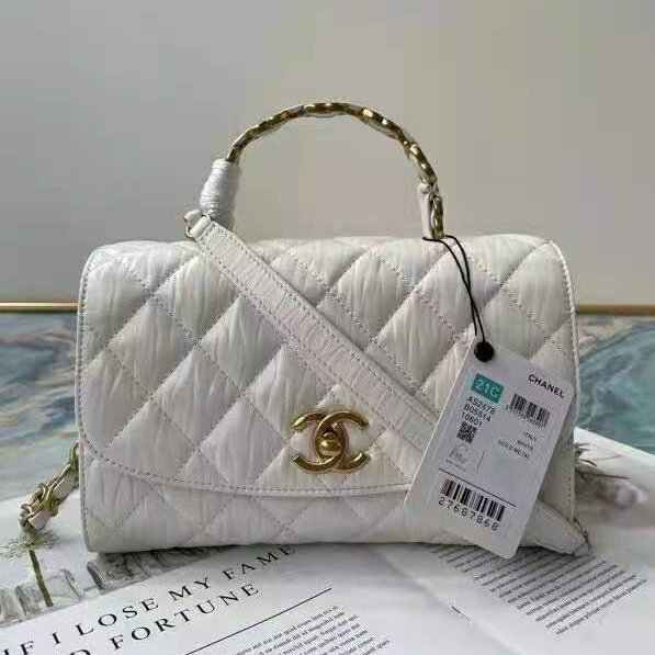 2021 Chanel small flap bag with top handle