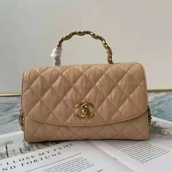 2021 Chanel small flap bag with top handle