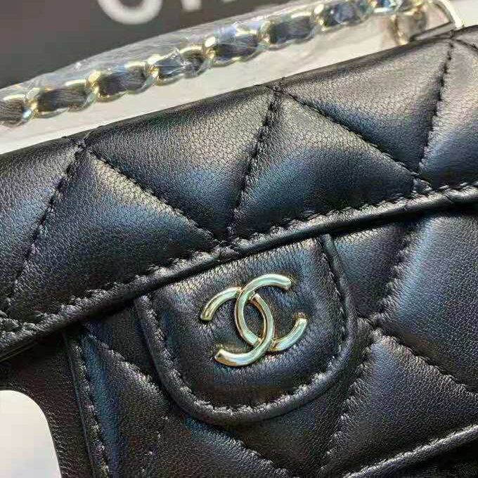 2021 chanel classic case for iphone xii pro max with chain