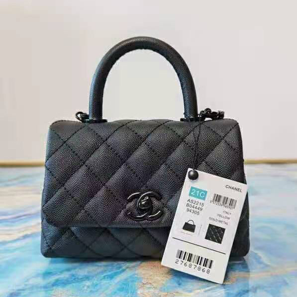 2021 chanel mini flap bag with top handle