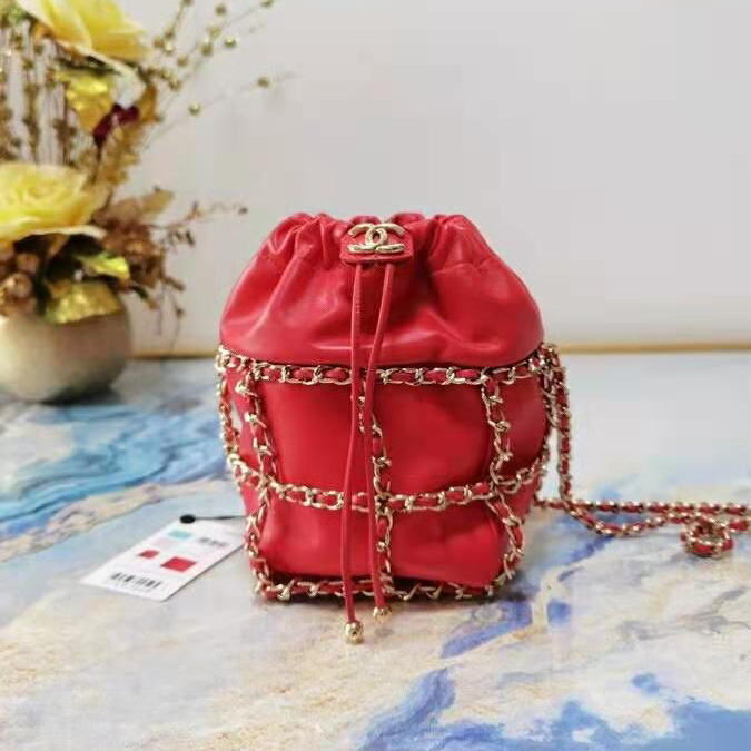 2021 chanel small drawstring bag