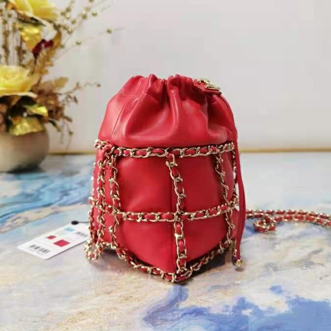 2021 chanel small drawstring bag