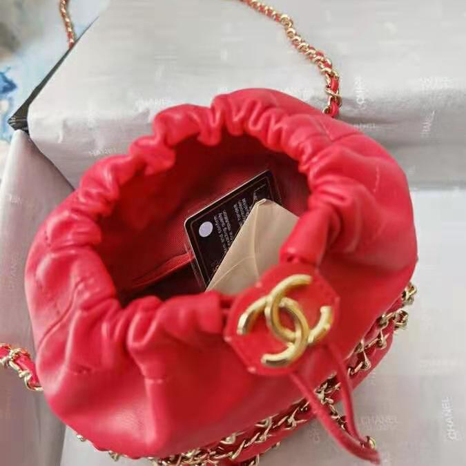 2021 chanel small drawstring bag