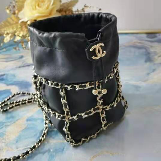 2021 chanel small drawstring bag