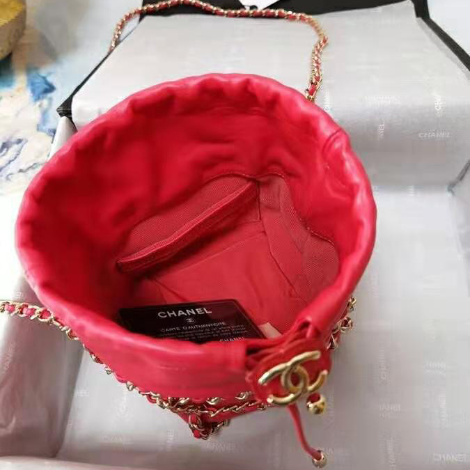 2021 chanel small drawstring bag