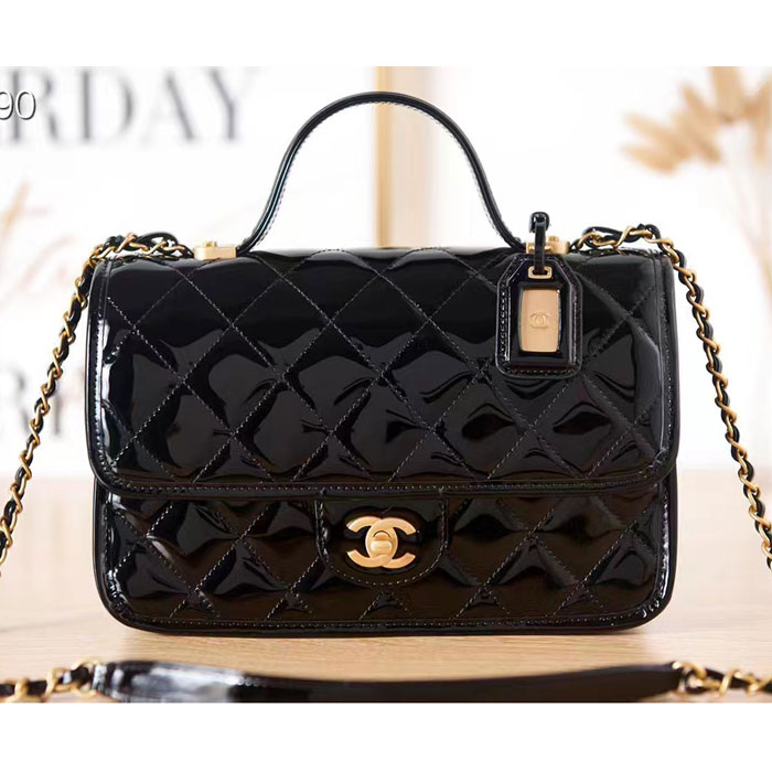 2022 Chanel SMALL FLAP BAG WITH TOP HANDLE