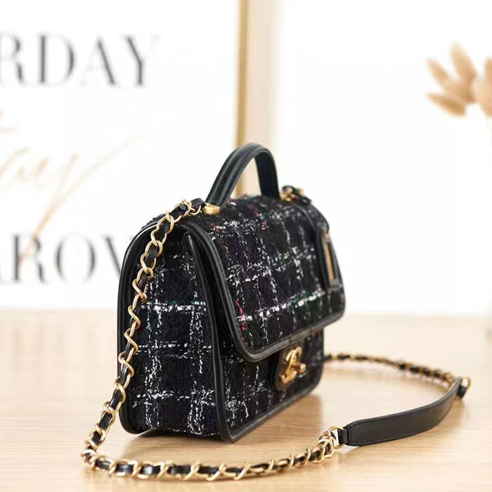 2022 Chanel SMALL FLAP BAG WITH TOP HANDLE