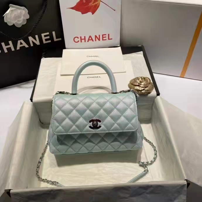 2022 Chanel flap bag with top handle