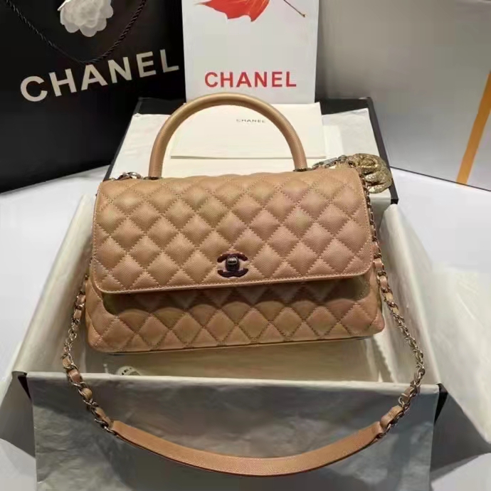 2022 Chanel large flap bag with top handle