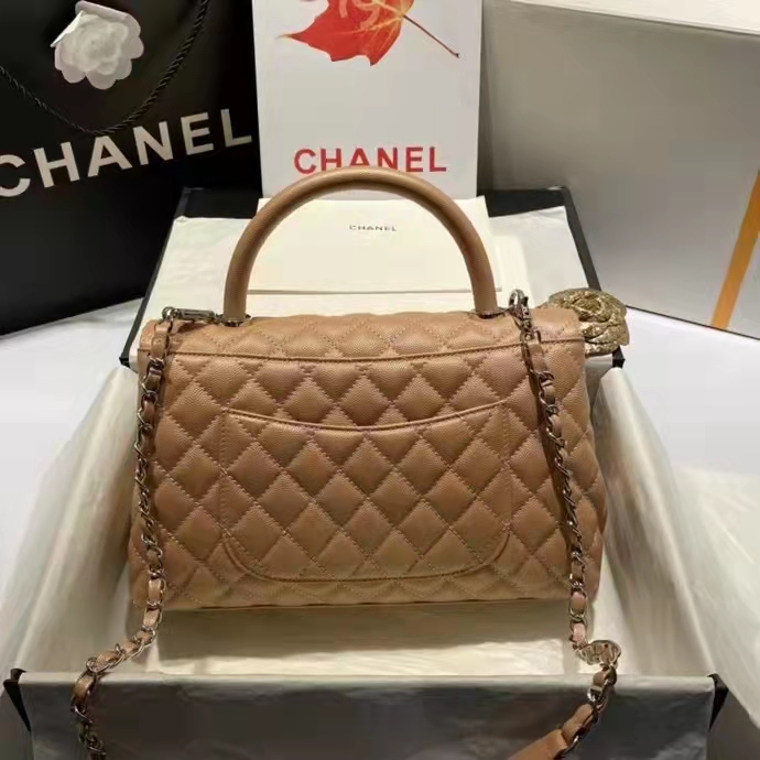 2022 Chanel large flap bag with top handle