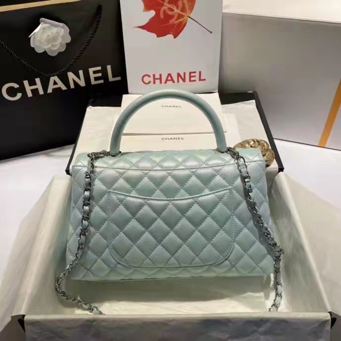 2022 Chanel large flap bag with top handle