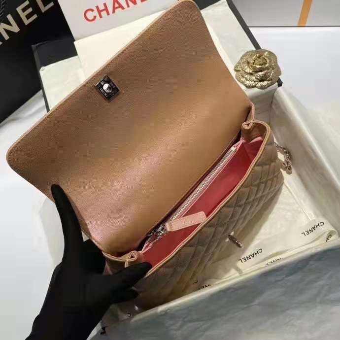 2022 Chanel large flap bag with top handle