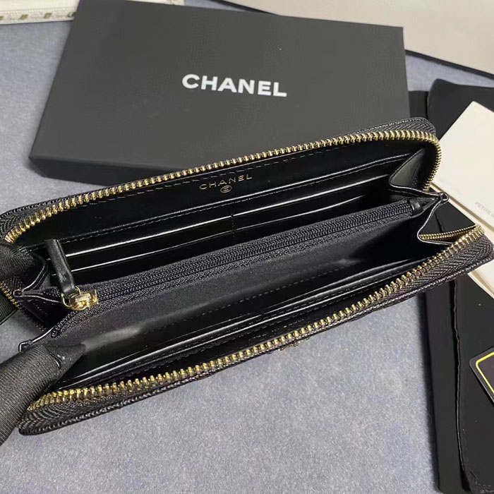 2022 Chanel long zipped wallet