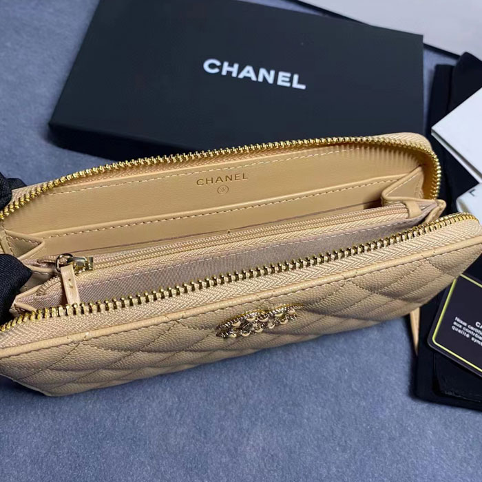 2022 Chanel long zipped wallet