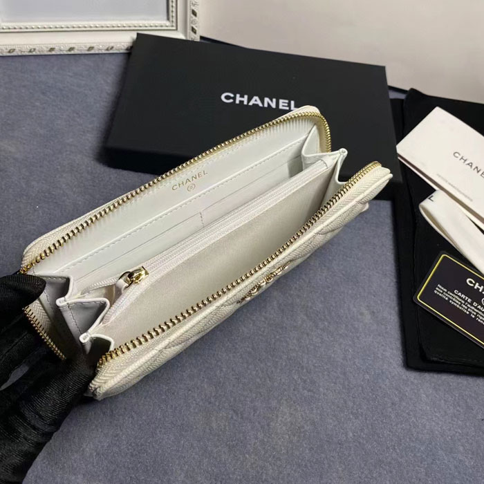 2022 Chanel long zipped wallet