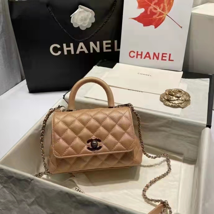 2022 Chanel small flap bag with top handle
