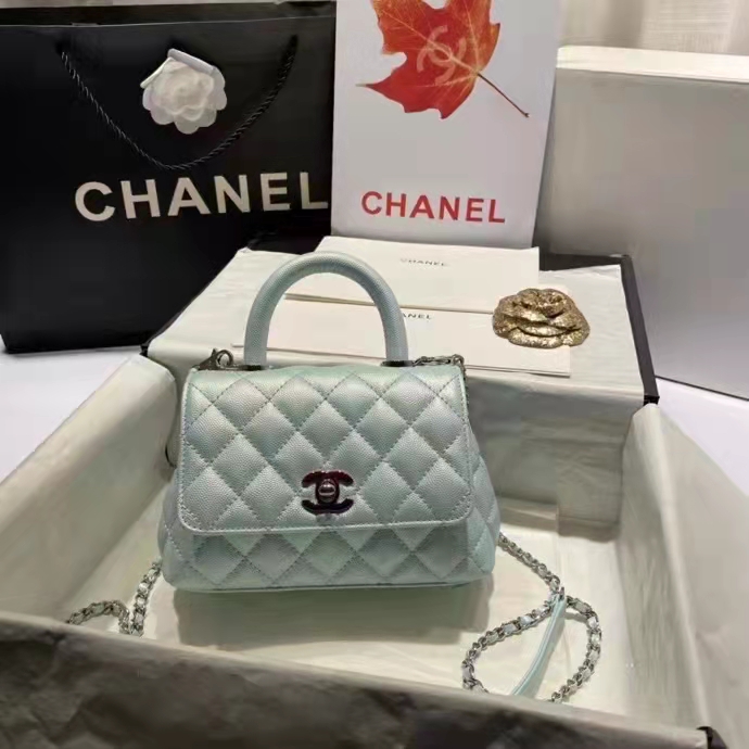 2022 Chanel small flap bag with top handle