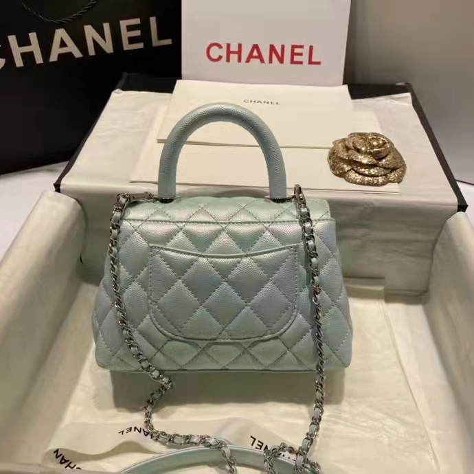 2022 Chanel small flap bag with top handle